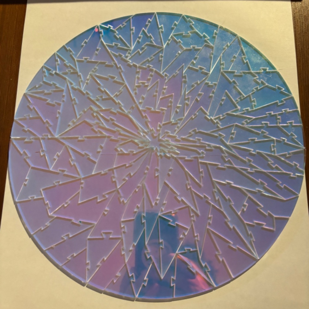 Holographic round puzzle - difficult